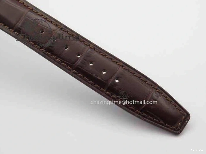 MIROTIME 0319 Unique Portuguese IW3714 Diam ZF V2 1:1 Best Edition Gray Dial On Brown Leather Strap A79350 (Slim Movement) 7250